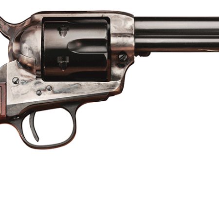 Taylors & Company 4109DE Smoke Wagon Deluxe 45 Colt (LC) 6rd 4.75" Blued Cylinder & Barrel Color Case Hardened Steel Frame Checkered Walnut Grip