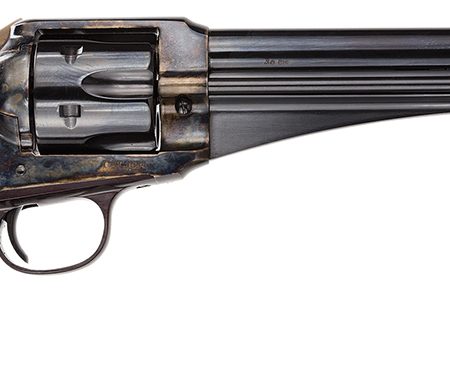 Taylors & Company 550383 1875 Army Outlaw 45 Colt (LC) Caliber with 7.50" Blued Finish Barrel, 6rd Capacity Blued Finish Cylinder, Color Case Hardened Finish Steel Frame & Walnut Grip