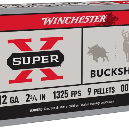 Winchester Ammo XB1200 Super X  12Gauge 2.75" 9Pellets 00Buck Shot 5 Per Box/50 Case
