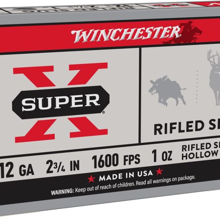 Winchester Ammo X12RS15 Super X 12Gauge 2.75" 1oz Rifled Slug Shot 5 Per Box/50 Case