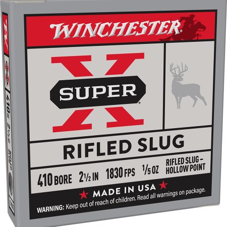 Winchester Ammo X41RS5 Super X  410Gauge 2.50" 1/5oz Rifled Slug Shot 5 Per Box/50 Case