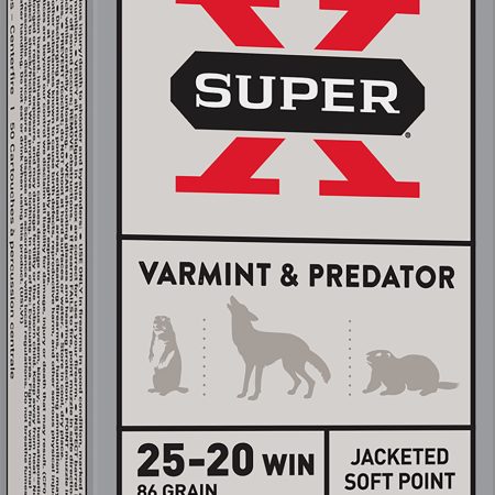 Winchester Ammo X25202 Super X  25-20Win 86gr Jacketed Soft Point 50 Per Box/10 Case