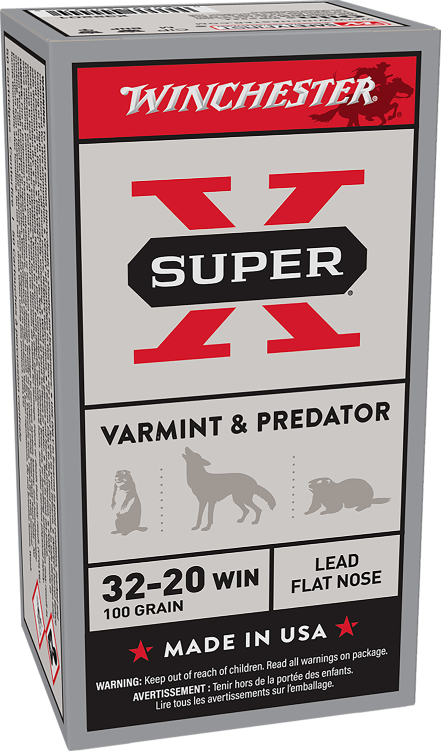 Winchester Ammo X32201 Super X 32-20Win 100gr Lead 50 Per Box/10 Case