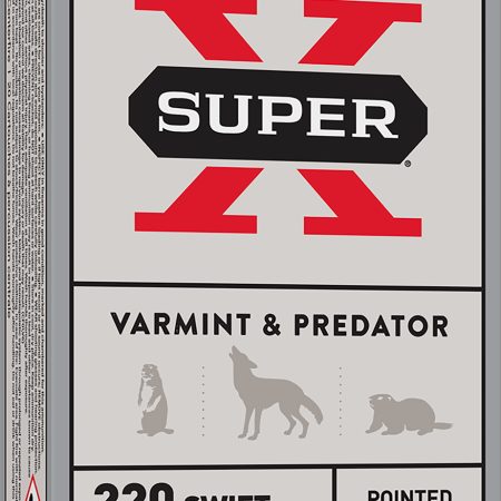 Winchester Ammo X220S Super X  220Swift 50gr Jacketed Soft Point 20 Per Box/10 Case