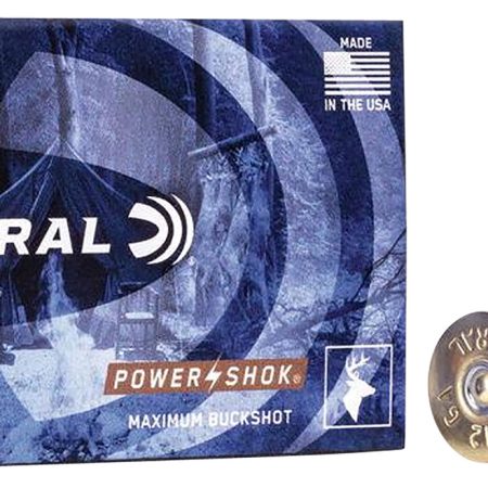 Federal F127000 Power-Shok Magnum 12Gauge 2.75" 8Pellets 000BuckShot 5 Per Box/50 Case