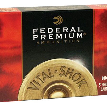 Federal P158000 Premium Magnum 12Gauge 3" 10Pellets 000BuckShot 5 Per Box/50 Case