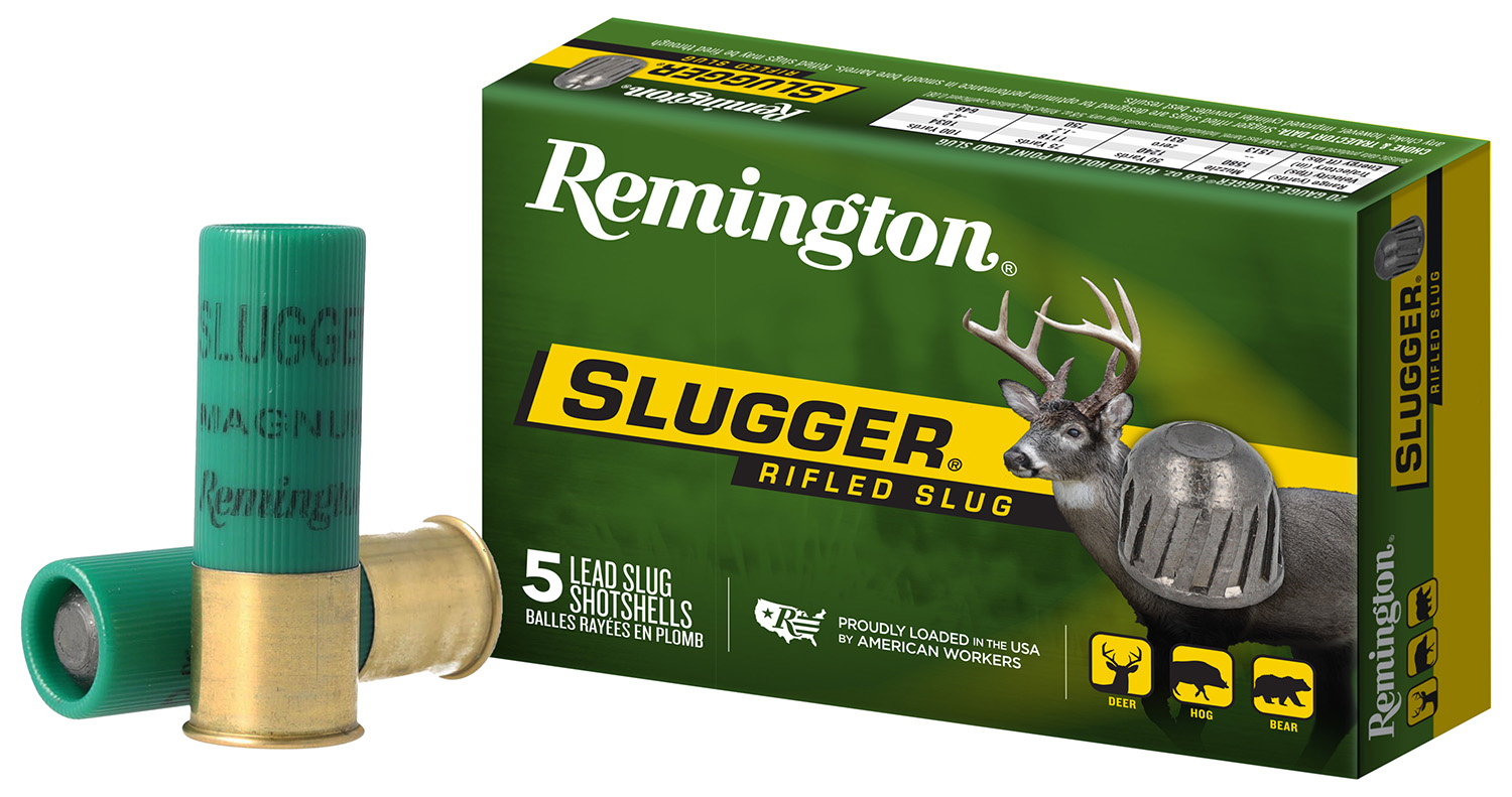 Remington Ammunition 20270 Slugger 12 Gauge 3" 1 oz Rifled Slug Shot 5 Per Box/ 50 Cs