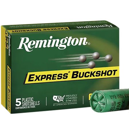 Remington Ammunition 20620 Express Buckshot 12Gauge 2.75" 00Buck Shot 5 Per Box/50 Case