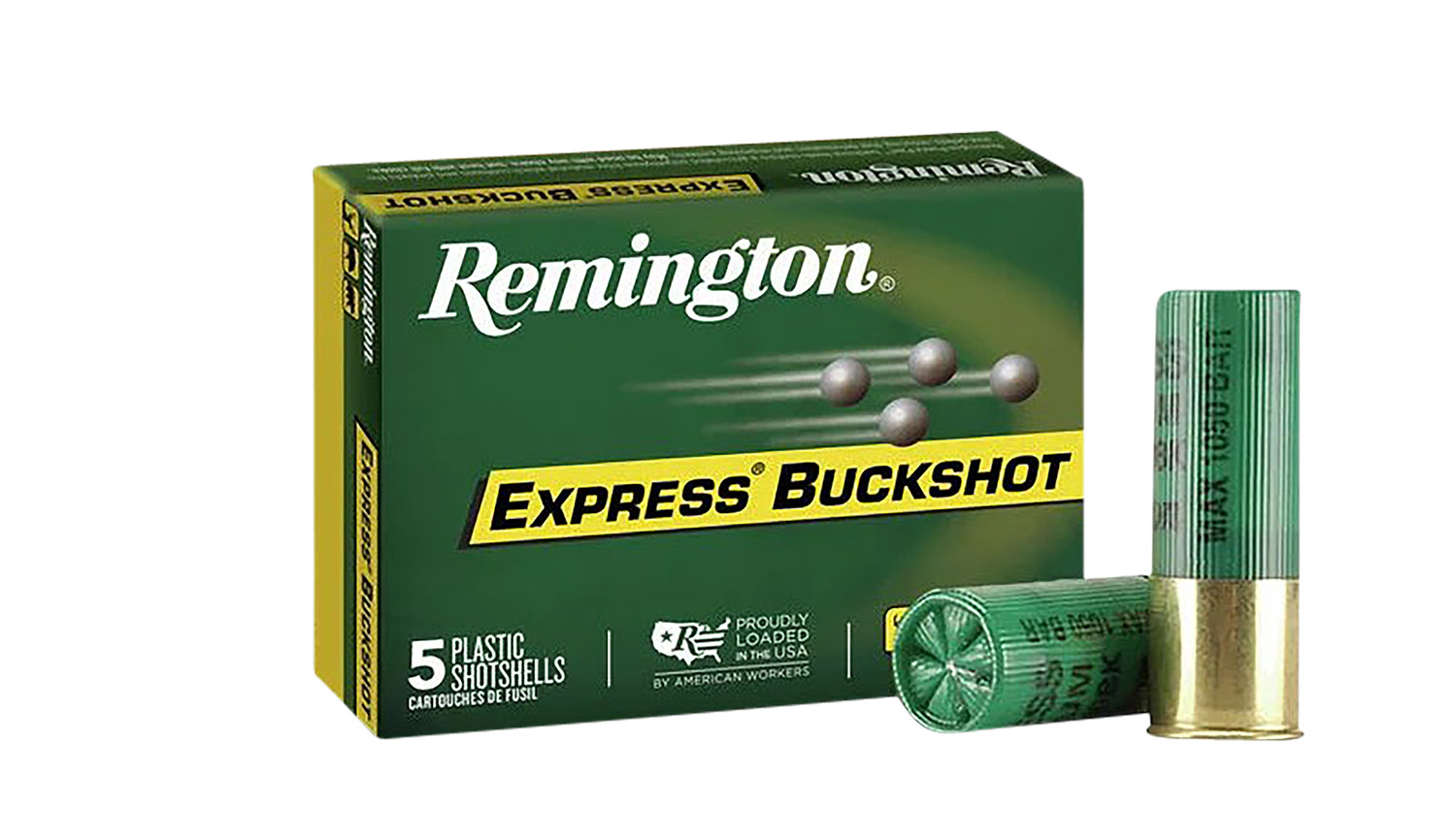 Remington Ammunition 20632 Express Buckshot 12Gauge 2.75" 00Buck Shot 5 Per Box/50 Case