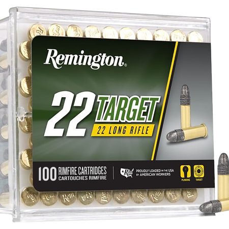 Remington Ammunition 21022 Target Rimfire 22LR 40gr Round Nose 50 Per Box/100 Case