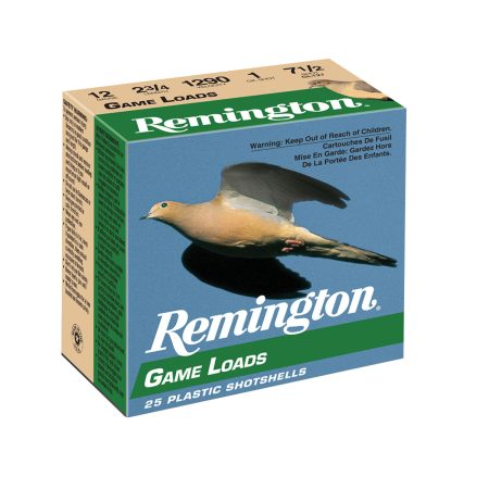 Remington Ammunition 20030 Game Load 12Gauge 2.75" 1oz 7.5Shot 25 Per Box/10 Case