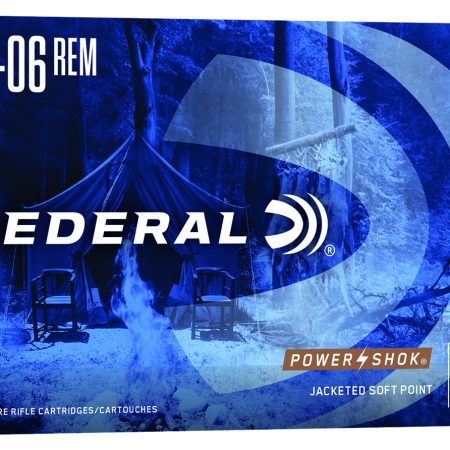 Federal 2506BS Power-Shok  25-06Rem 117gr Jacketed Soft Point 20 Per Box/10 Case