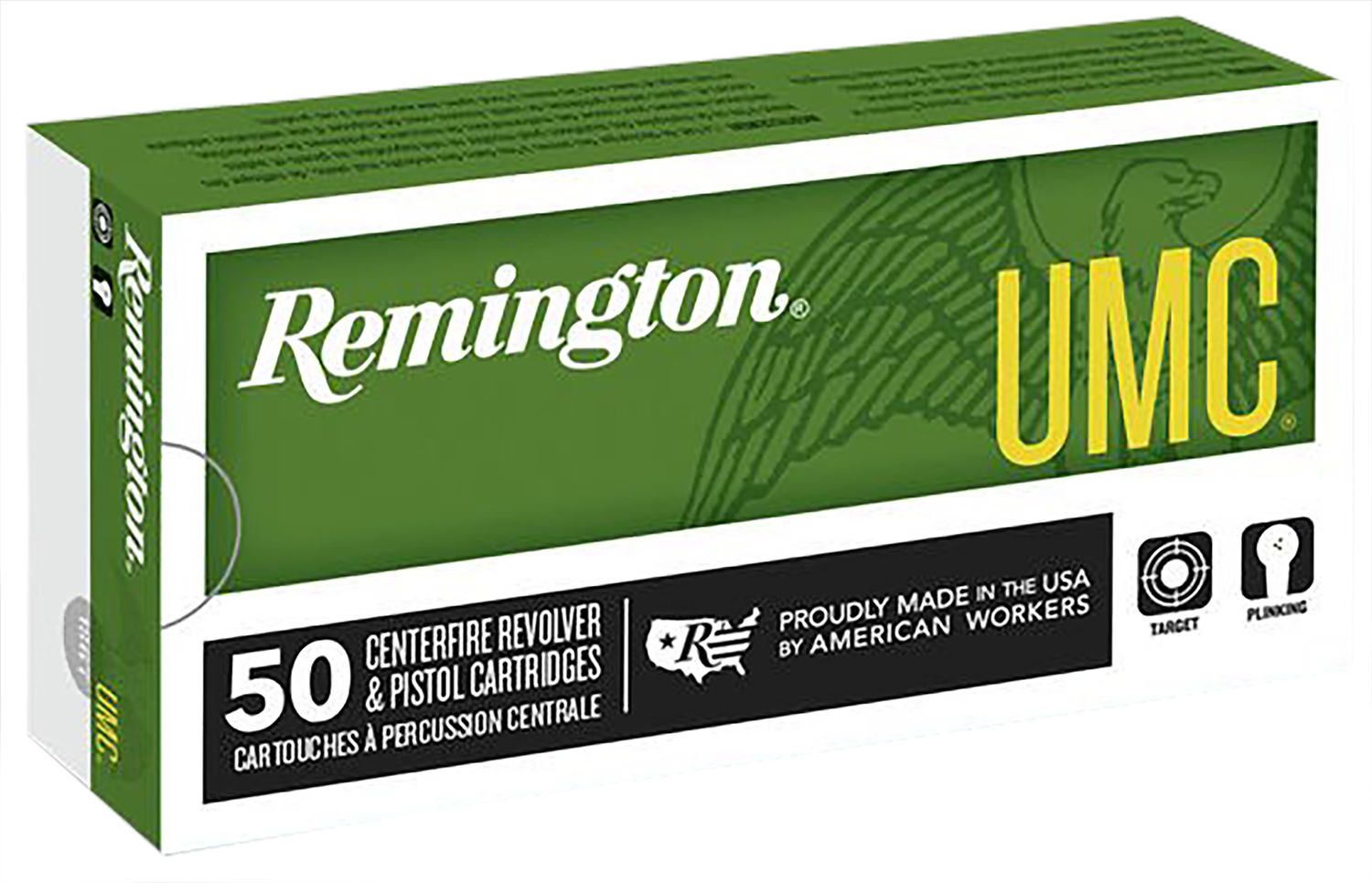 Remington Ammunition 23718 UMC 9mmLuger 124gr Full Metal Jacket 50 Per Box/10 Case
