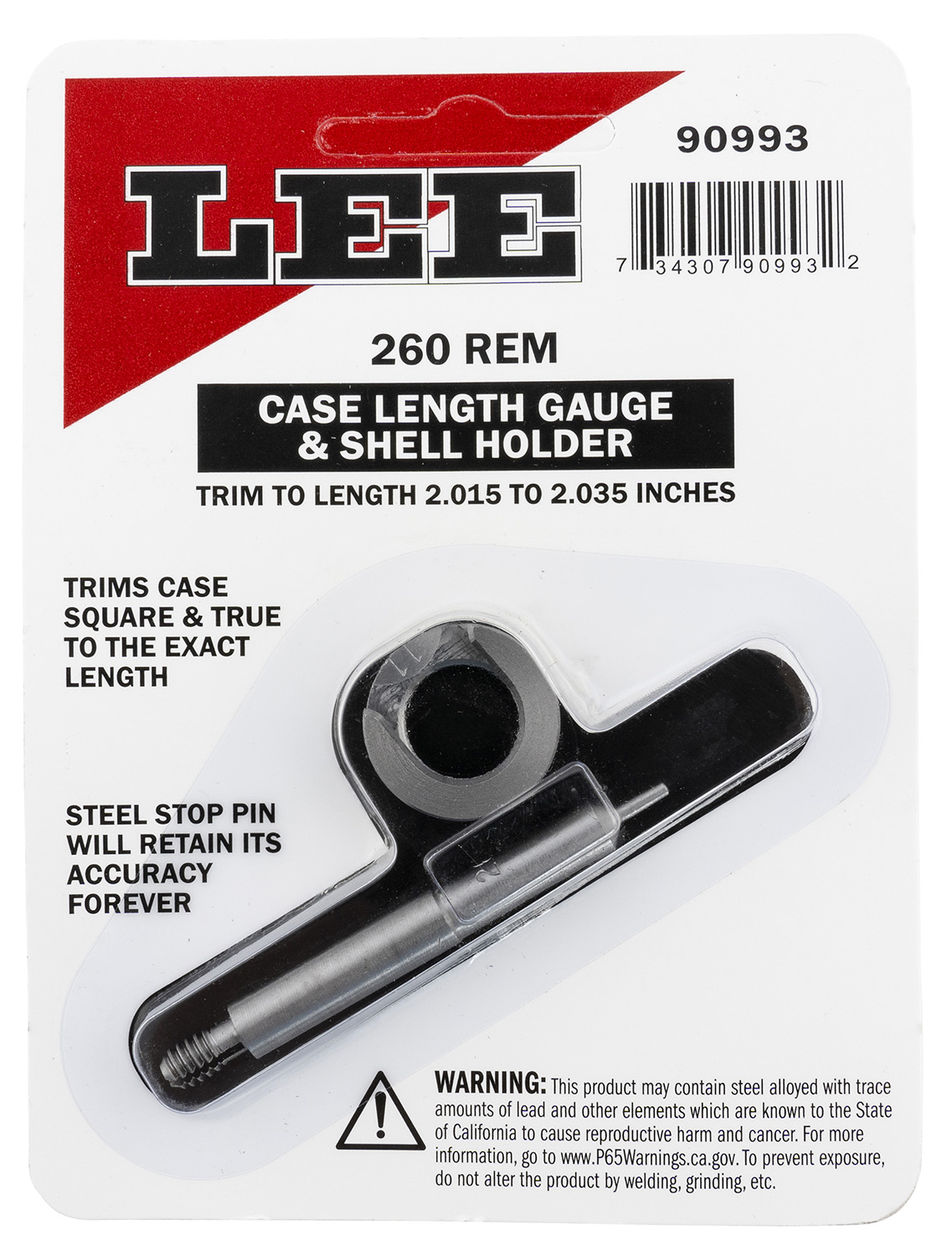Lee Precision 90993 Case Length Gauge 260 Rem