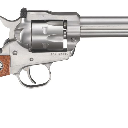 Ruger 0625 Single-Six Convertible 22 LR/22 WMR 6rd 5.50" Satin Stainless Steel Barrel, Cylinder & Frame, Hardwood Grip, Transfer Bar Safety, Exposed Hammer