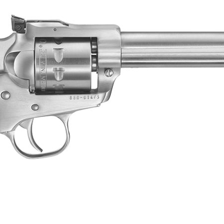 Ruger 0626 Single-Six Convertible 22 LR 22 WMR 6rd 6.50" Satin Stainless Steel Barrel, Cylinder & Frame, Hardwood Grip, Transfer Bar Safety, Exposed Hammer