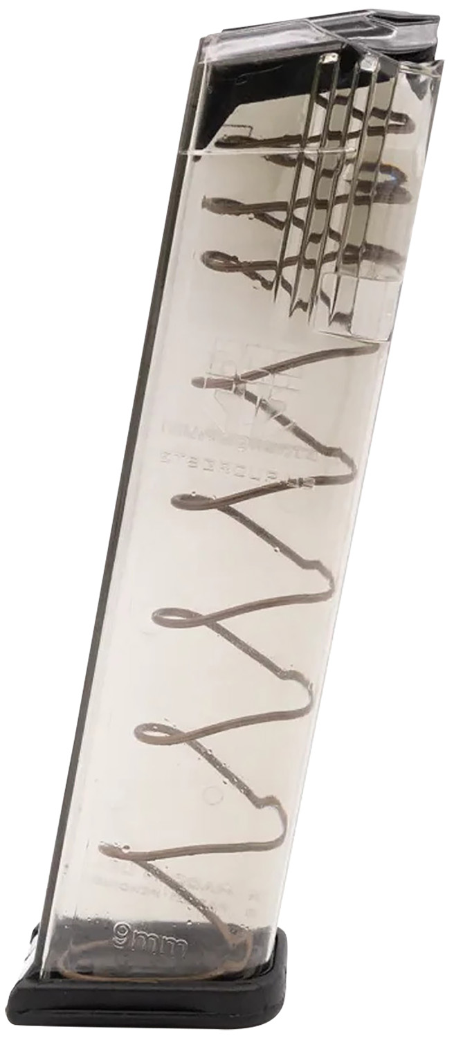 ETS Group GLK922 Pistol Mags Competition Legal 22rd 9mm Luger Compatible w/Glock 17/18/19/19X/26/34/45 Gen1-5 Clear Polymer