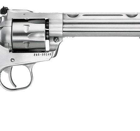 Ruger 0662 Single-Six Hunter 22 LR or 22 WMR 7.50" Barrel 6rd Cylinder, Satin Stainless Steel, Integral Scope Mount, Black Laminate Wood Grip, Transfer Bar Safety, Includes 22 WMR Cylinder