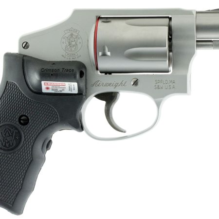 Smith & Wesson 150972 Model 642 w/Laser *CA Compliant J-Frame 38 Special +P 5 Shot 1.88" Stainless Steel Barrel, Stainless Cylinder, Stainless Aluminum Frame, Crimson Trace Lasergrip, Concealed Hammer