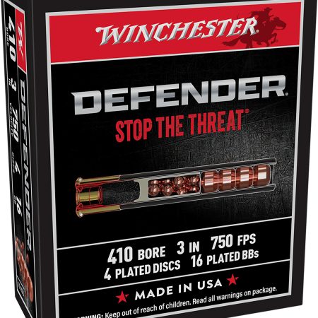 Winchester Ammo S413PDX1 PDX1 Defender Combo 410Gauge 3" 4Defense Discs/16 BBs Shot 10 Per Box/10 Case
