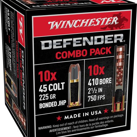 Winchester Ammo S41045PD PDX1 Defender Combo 410Gauge 2.50" 1/2oz 3Defense Discs 12BBs Shot 20 Per Box/10 Case