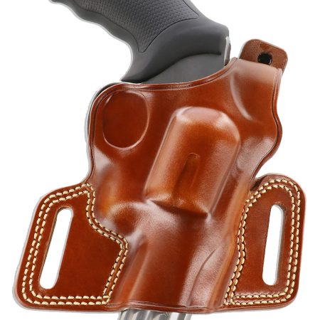 Galco SIL104 Silhouette  OWB Tan Leather Belt Slide Fits Ruger GP100 Fits S&W L Frame Fits 3-4.25" Barrel Right Hand