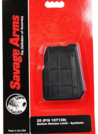 Savage Arms 55222 25 4rd 22 Hornet Black Polymer