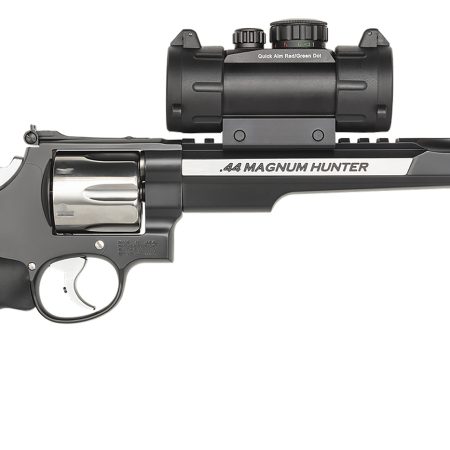 Smith & Wesson 170318 Performance Center 629 Hunter 44 Rem Mag 6rd 7.50" Stainless Steel Black Stainless Steel Black Polymer Grip