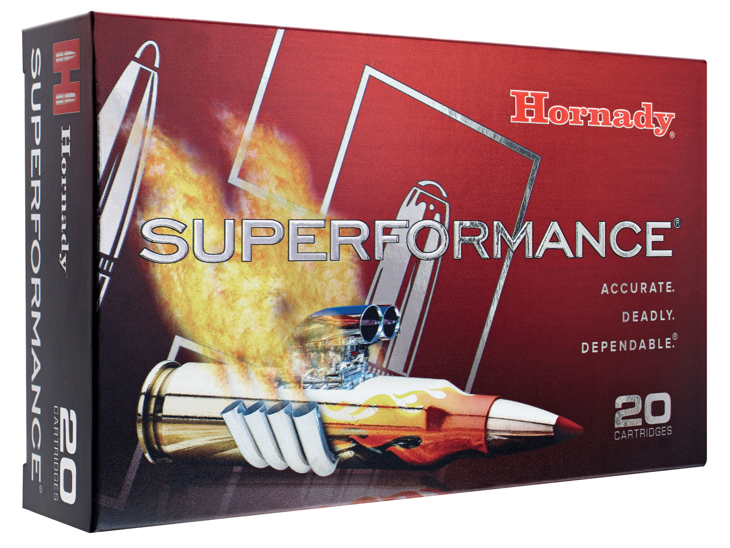 Hornady 82193 Superformance 300WinMag 180gr Super Shock Tip 20 Per Box/10 Case