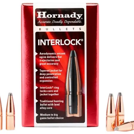 Hornady 3236 InterLock  8mm .323 195 gr Spire Point 100 Per Box/ 15 Case