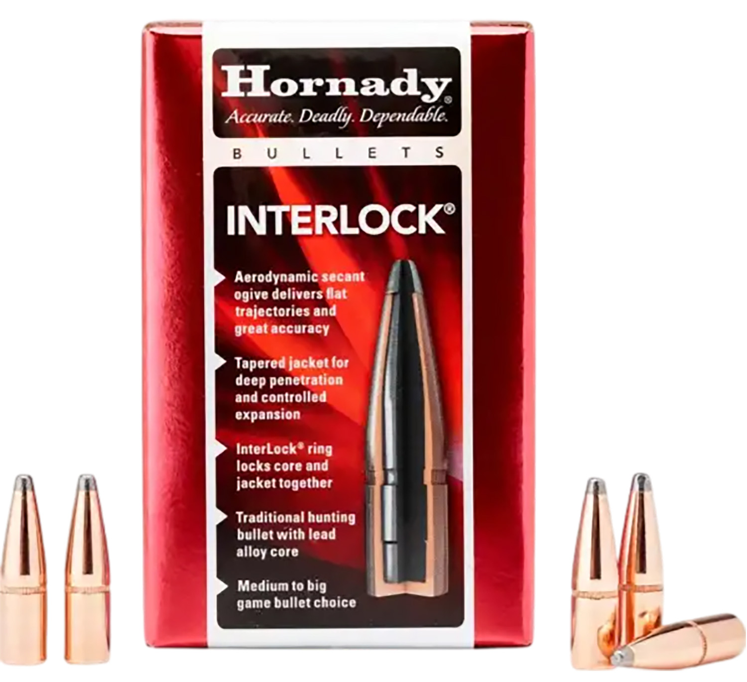 Hornady 41051 InterLock 405 Cal .411 300 gr Spire Point 50 Per Box/ 25 Case