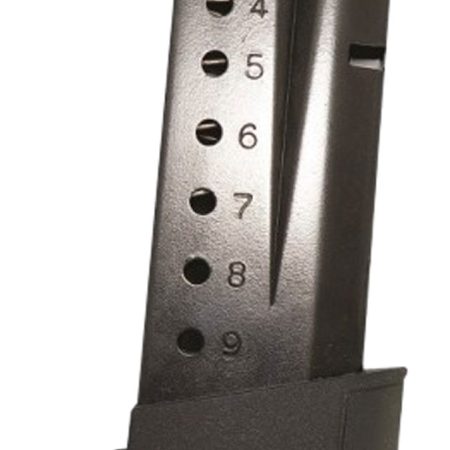 ProMag SMI28 Standard  10rd Extended 9mm Luger Fits S&W M&P Shield Blued Steel (Except Shield EZ Variant)