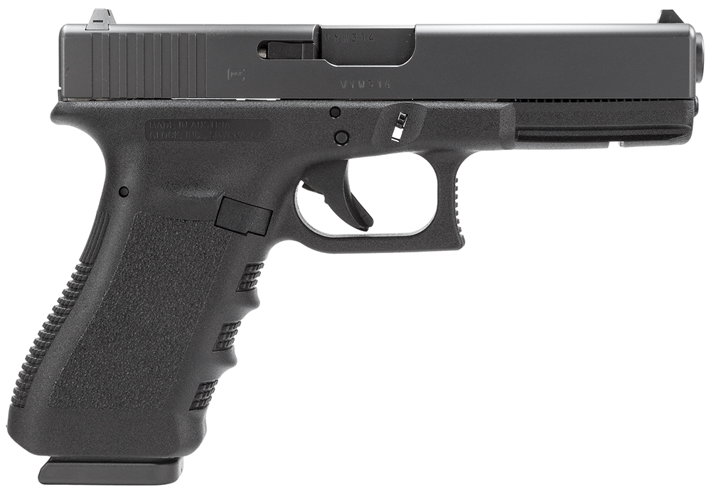 Glock PI2250201 G22 Gen3 *CA Compliant 40 S&W 4.49" Barrel 10+1, Black Frame & Slide, Finger Grooved Rough Texture Polymer Grip, Safe Action Trigger