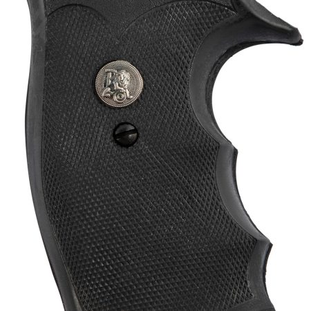 Pachmayr 05058 Decelerator Grip Checkered Black Rubber with Finger Grooves for Ruger RedHawk