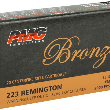 PMC 223A Bronze 223Rem 55gr Full Metal Jacket Boat Tail 20 Per Box/50 Case