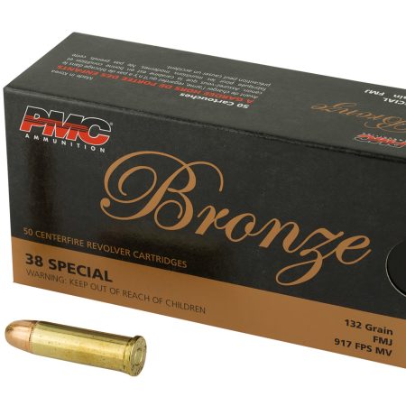 PMC 38G Bronze  38Special 132gr Full Metal Jacket 50 Per Box/20 Case