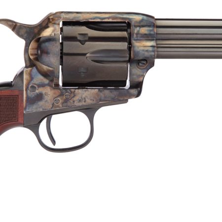 Taylors & Company 550821 Runnin Iron  45 Colt (LC) Caliber with 4.75" Blued Finish Barrel, 6rd Capacity Blued Finish Cylinder, Color Case Hardened Finish Steel Frame & Checkered Walnut Grip