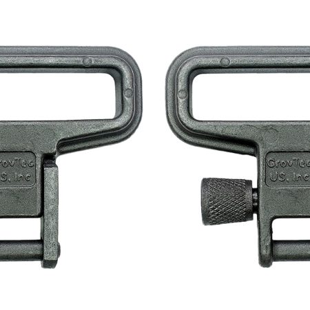 GrovTec US Inc GTSW05 Mil-Force  Swivel Set Rifle 1.25" Black Zinc Phosphate Steel