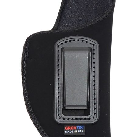 GrovTec US Inc GTHL14101R Inside The Pants  IWB Size 01 Black Suede Belt Clip Fits Med Semi-Auto 3-4" Barrel Right Hand