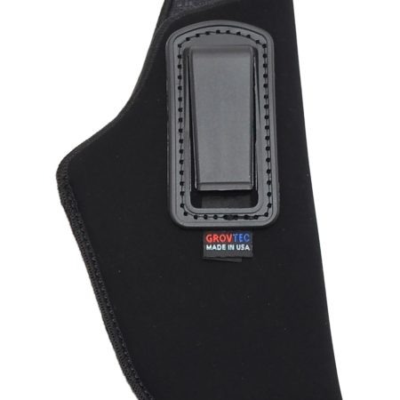 GrovTec US Inc GTHL14115R Inside The Pants IWB Size 15 Black Suede Belt Clip Fits Large Semi-Auto 3-4" Barrel Right Hand