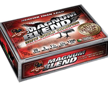 HEVI-Shot HS00567 Magnum Blend 20Gauge 3" 1 1/4oz Tungsten 5/6/7Shot 5 Per Box/10 Case