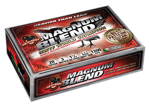HEVI-Shot HS00567 Magnum Blend 20Gauge 3" 1 1/4oz Tungsten 5/6/7Shot 5 Per Box/10 Case