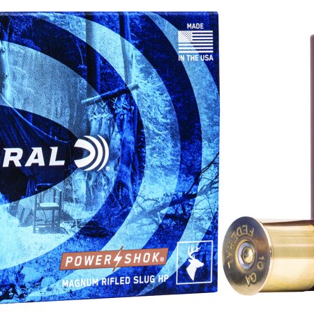 Federal F103FRS Power-Shok Shotshell 10Gauge 3.50" 1 3/4oz RifledSlug Shot 5 Per Box/50 Case