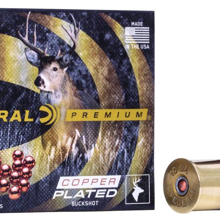 Federal P108F00 Premium Buckshot 10Gauge 3.50" 18Pellets 2 1/4oz 00BuckShot 5 Per Box/50 Case