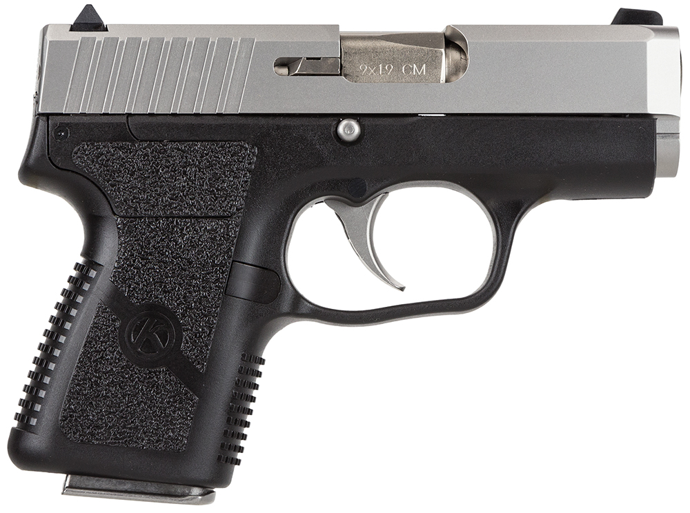 Kahr Arms CM9093 CM9 9mm Luger 6+1, 3.10" Stainless Steel Barrel, Matte Serrated Stainless Steel Slide, Black Polymer Frame, Black Textured Polymer Grip, No Safety, Right Hand