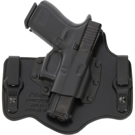 Galco KT224B KingTuk Deluxe IWB Black Kydex/Leather Compatible w/Ruger Security-9/Glock 17 Gen1-5/22 Gen2-5 UniClip Mount Right Hand