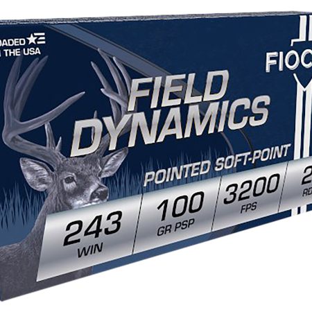 Fiocchi 243SPD Field Dynamics  243Win 100gr Pointed Soft Point 20 Per Box/10 Case