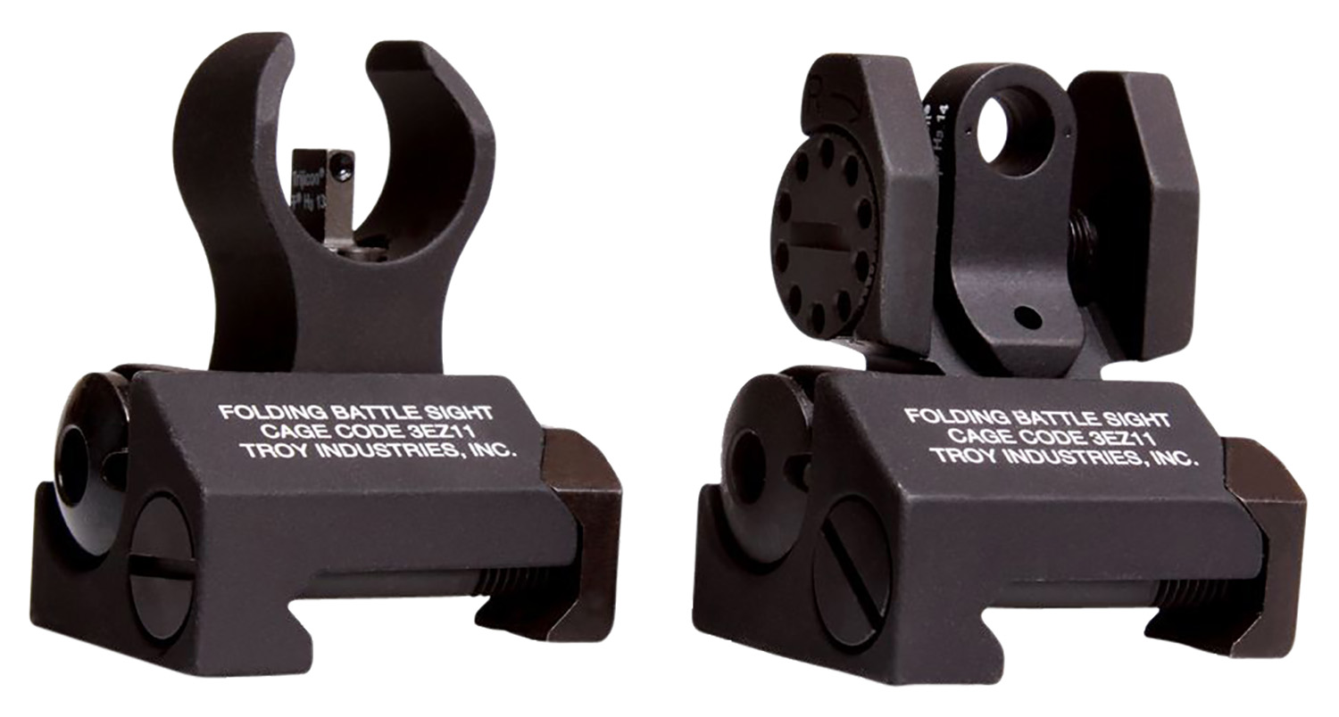 Troy Ind SSIGIARSMBT00 Micro BattleSight Set HK Front & Round Rear Black