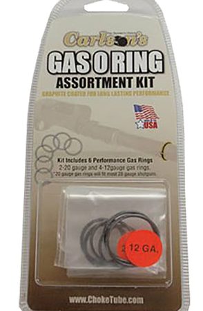 Carlson's Choke Tubes 00066 Gas O-Ring Assortment Kit 12 Gauge 20 Gauge Rubber/Graphite Coated Shotgun