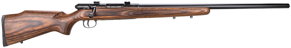 Savage Arms 19738 25 Lightweight Varminter 17 Hornet Caliber with 4+1 Capacity, 24" Barrel, Matte Black Metal Finish & Natural Brown Laminate Stock Right Hand (Full Size)